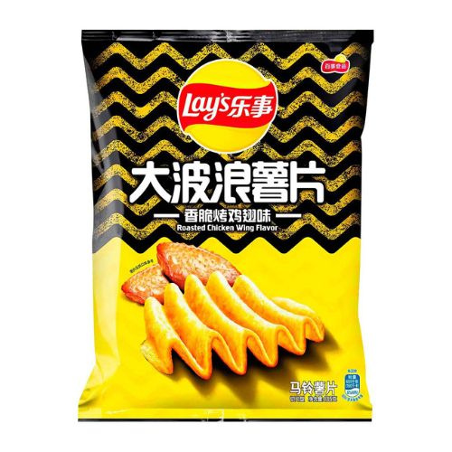 Картофельные чипсы Lay's Big Wave Roasted Chicken Wings со вкусом жаренных куриных крылышек, 70 г (Китай) #1