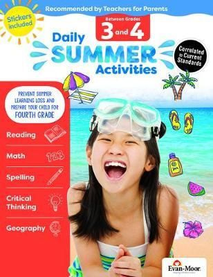 Daily Summer Activities: Grades 3-4 - Activity Book #1