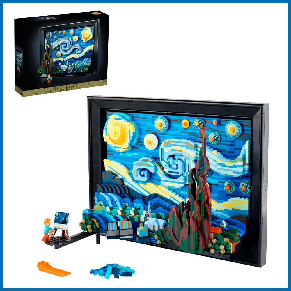 Конструктор LX Винсент Ван Гог - Звездная ночь, 2316 деталей - купить с ...