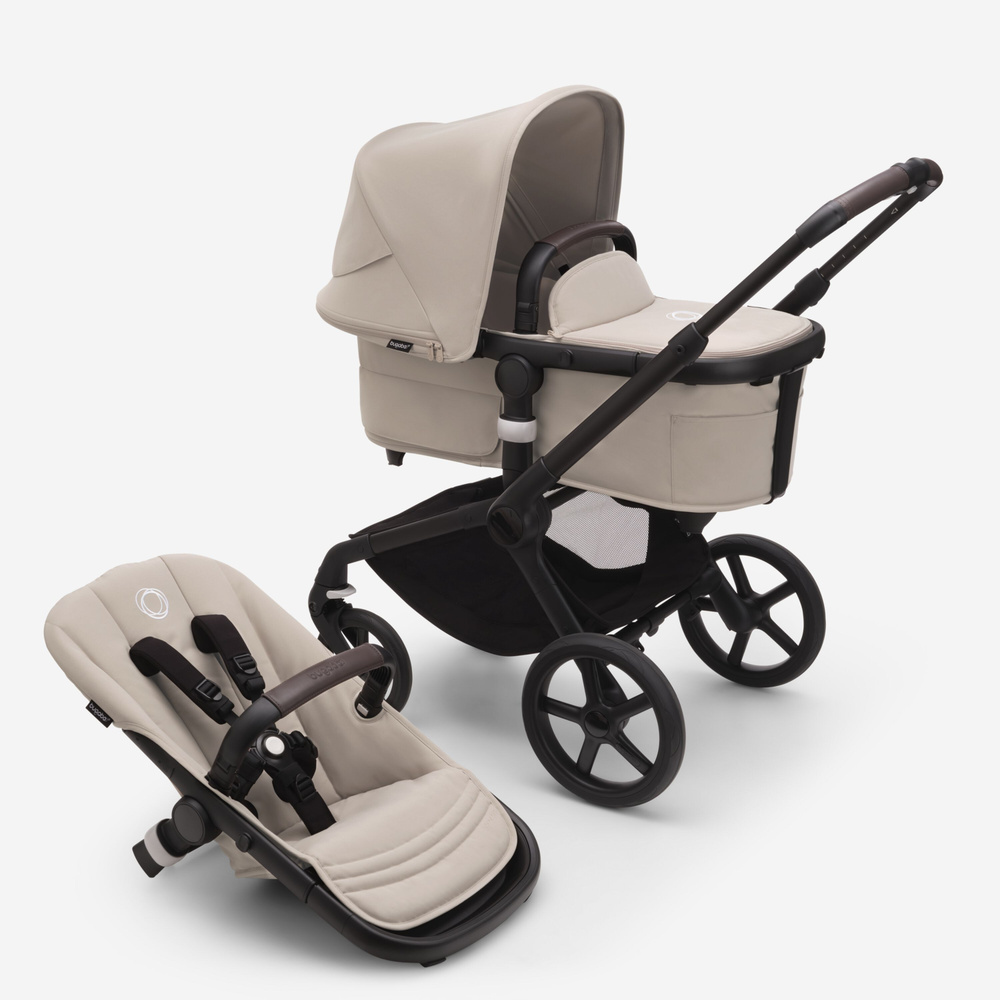 Коляска Bugaboo Fox 5 Black/desert taupe/desert taupe #1