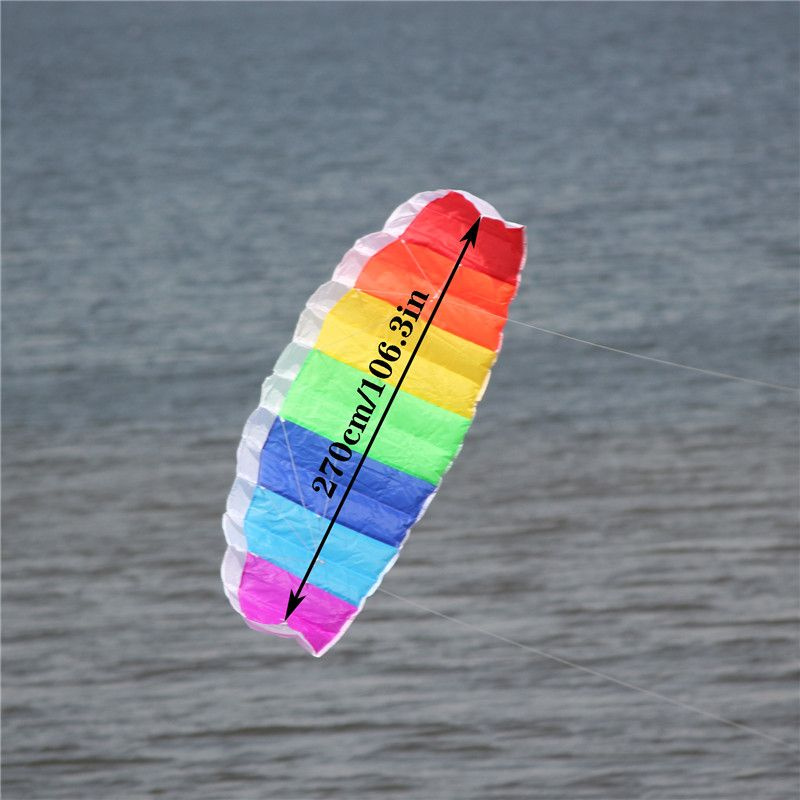 Парашют для кайтсерфинга Stunt Soft Dual Kite Rainbow Line Parafoil, 270см/106.3дюйма  #1