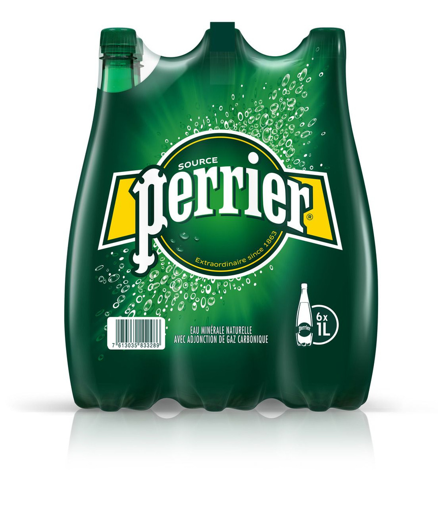 Perrier Вода Минеральная Газированная 1000мл. 6шт #1