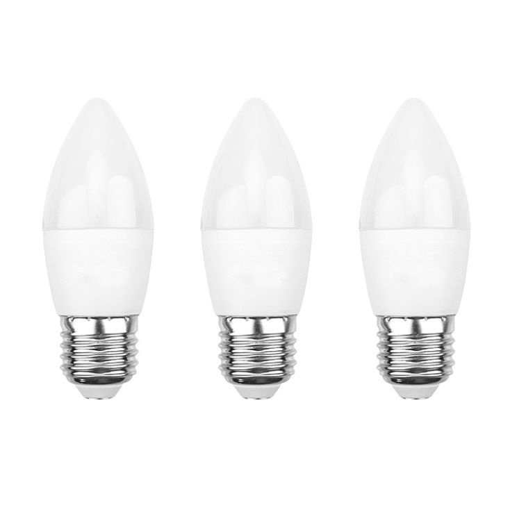 REXANT Лампочка Лампа, Нейтральный белый свет, E27, 9.5 Вт, 3 шт.  #1