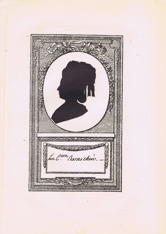 Графиня Анна Александровна Чернышева (Исленьева). Антикварная цинкография. Россия, 1899 год  #1