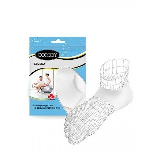 Гелевые носки для пяток Corbby, GEL SOX #1