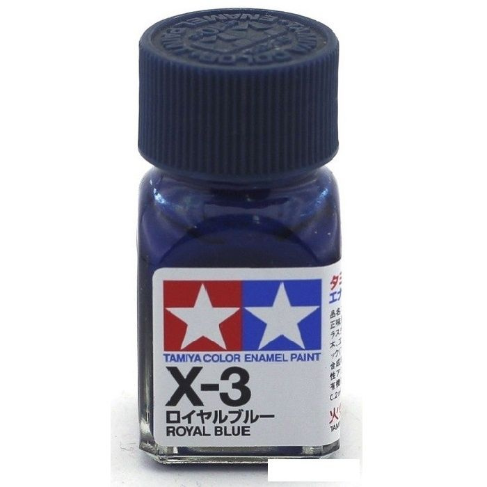 X-3 royal blue gloss, enamel paint 10 ml. (королевский синий глянцевый) TAMIYA 80003  #1