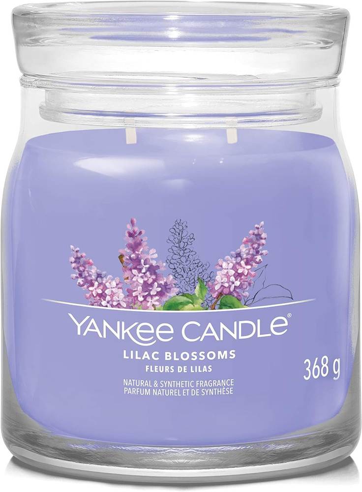 Yankee Candle Свеча ароматическая "Цветы сирени", 11 см х 9 см, 1 шт  #1