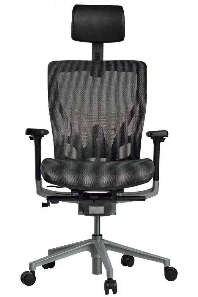Кресло офисное SCHAIRS AEON-А01S, Цвет: серый / компьютерный стул / на колёсах / до 120 кг  #1