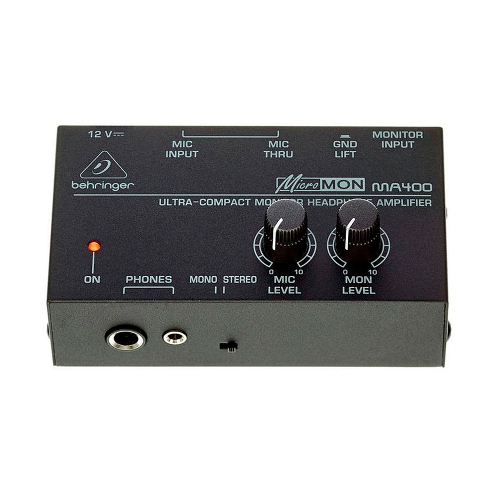 BEHRINGER MA400 компактный мониторный усилитель для наушников с функцией прослушивания сигнала сквозного #1