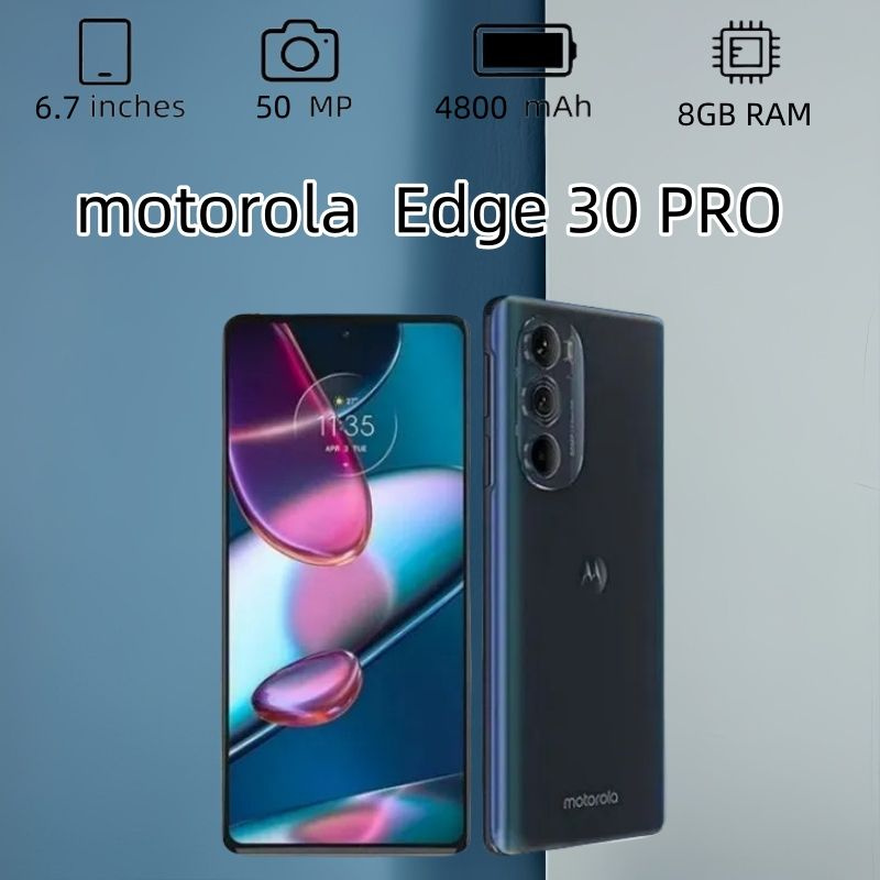 Motorola Смартфон Edge 30 Pro USA 12/256 ГБ, синий #1