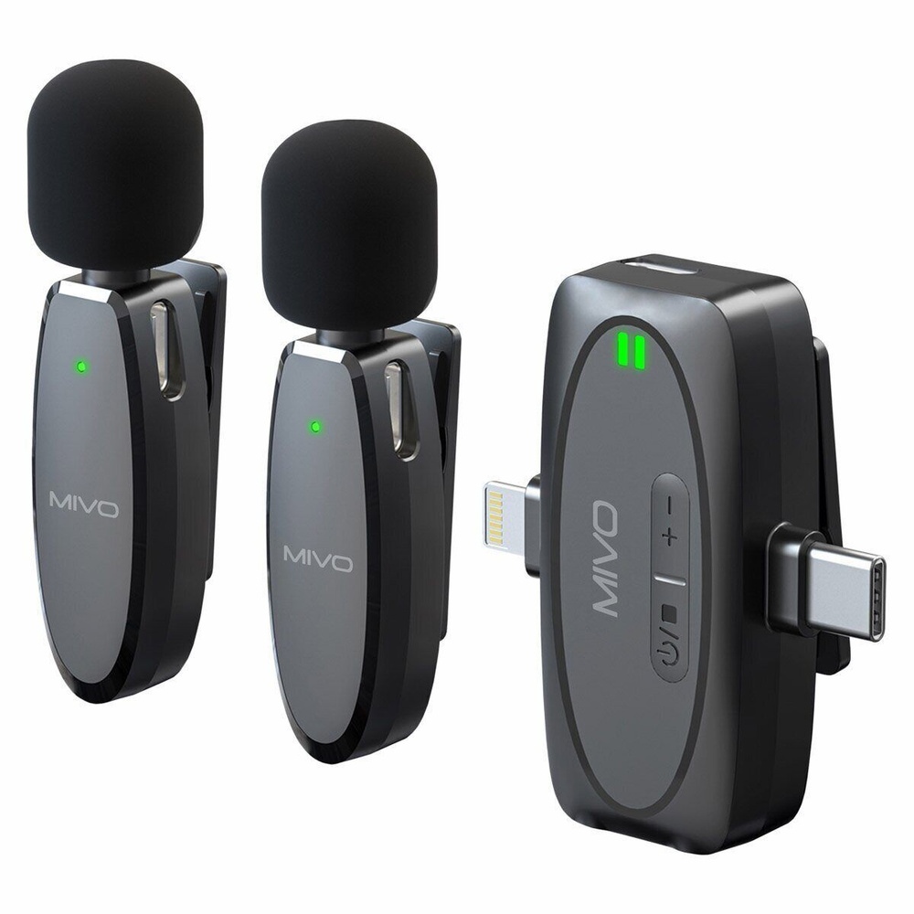 MIVO Микрофон для мобильного устройства MK-630, черно-серый #1