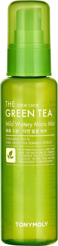 TONYMOLY / Тонимоли The Chok Chok Green Tea Mild Watery Micro Mist Мист для лица увлажняющий с экстрактом #1