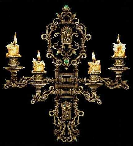 Набор для вышивания крестом/крестиком В-28 Вечер при свечах - Andriana (Сделай своими руками), 43х48 #1