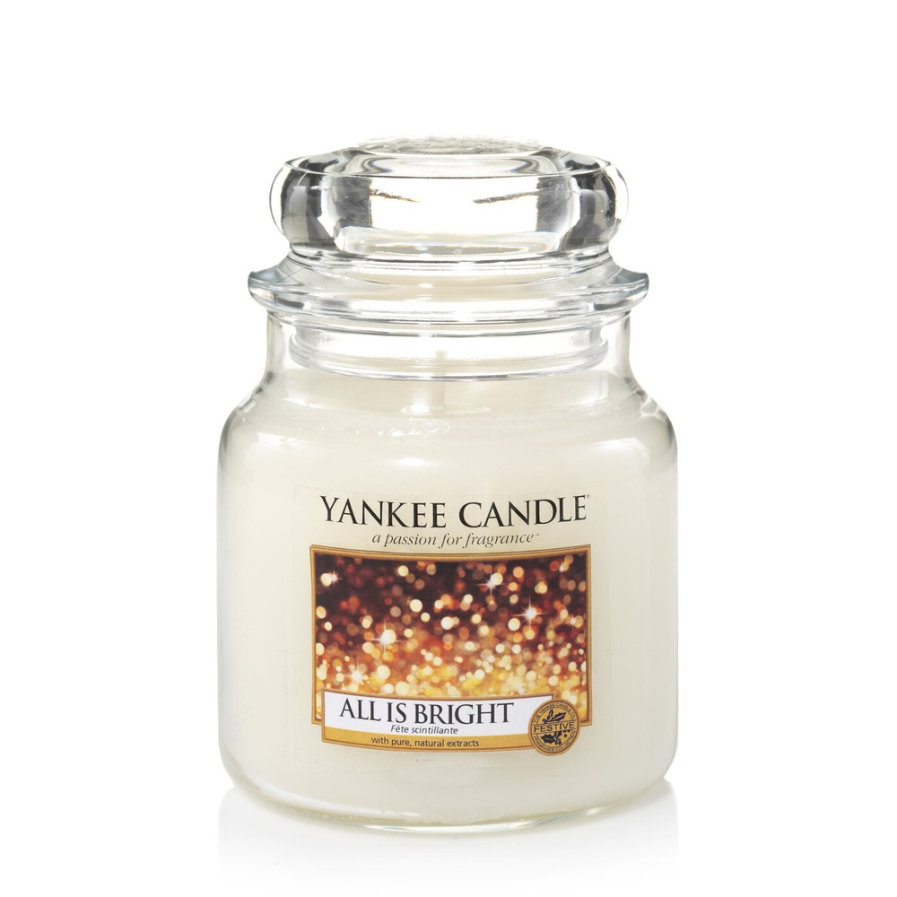 Yankee Candle Свеча ароматическая "Светло и Ярко / All is brigh", 12.7 см х 10,7 см, 1 шт  #1