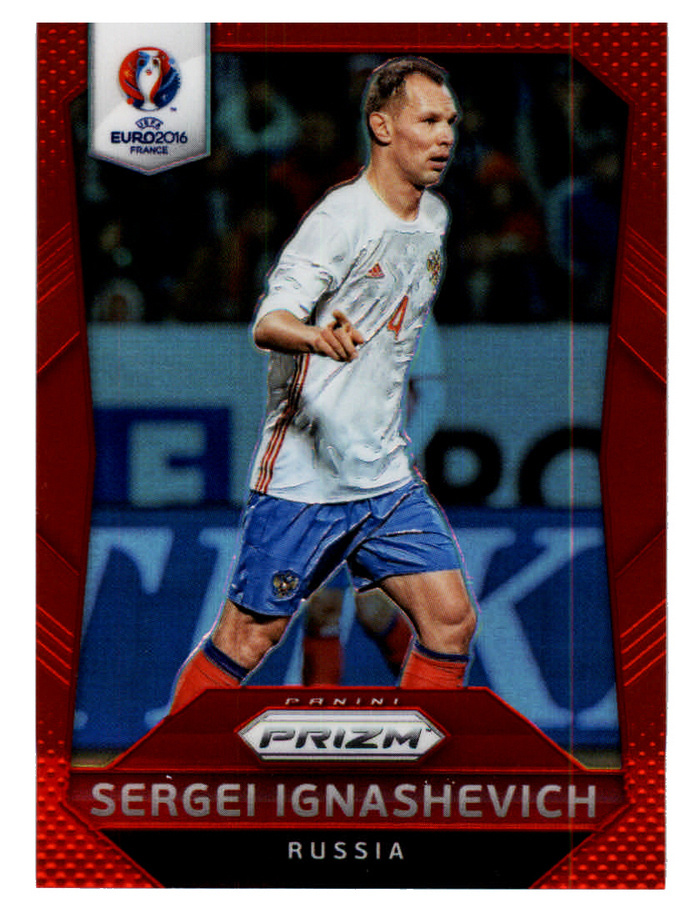 Panini Prizm UEFA Euro 2016 Red Prizms - карточка #173 Сергей Игнашевич #1