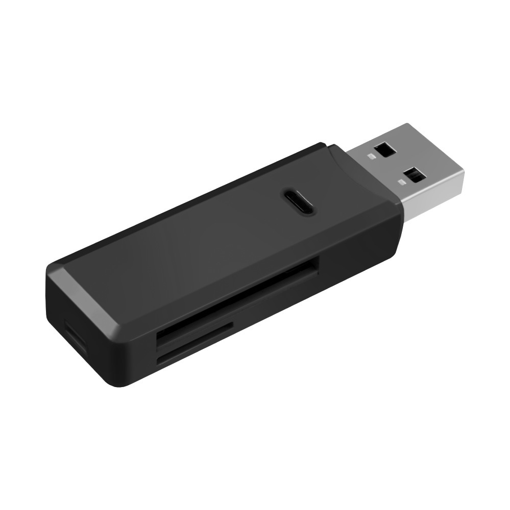 Картридер USB 3.0 Ginzzu GR-311B, 2 слота для карт памяти microSDXC ...