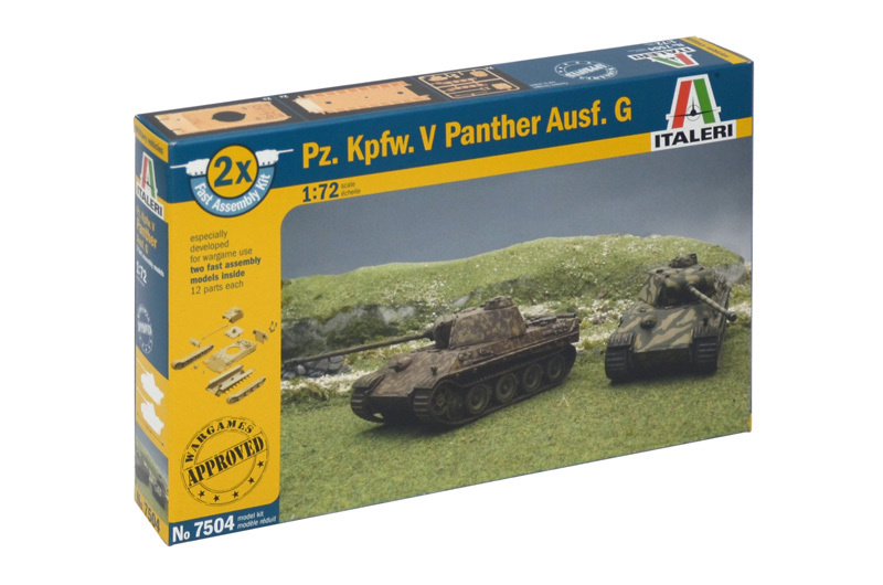 Сборная модель Italeri 7504ИТ Танк Pz..Kpfw. V Panther Ausf.G #1