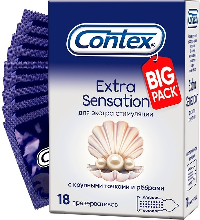 Презервативы Contex Extra Sensation, 18 шт. #1