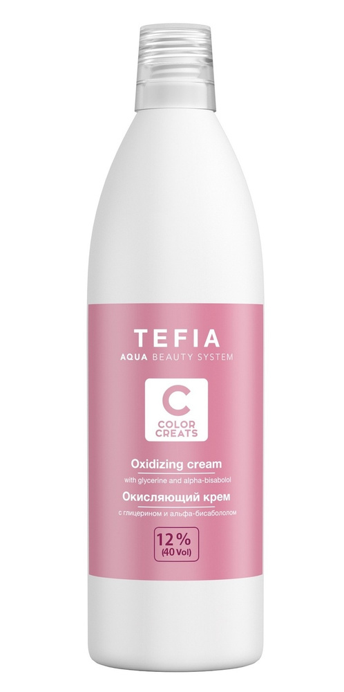 Tefia. Окисляющий крем с глицерином и альфа-бисабололом 12% (40 vol.) Oxidizing Cream COLOR CREATS 1000 #1