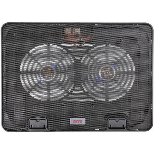 Подставка для ноутбука Buro BU-LCP156-B214H 15.6"355x255x30мм 2xUSB 2x 140ммFAN 900г металлическая сетка/пластик #1