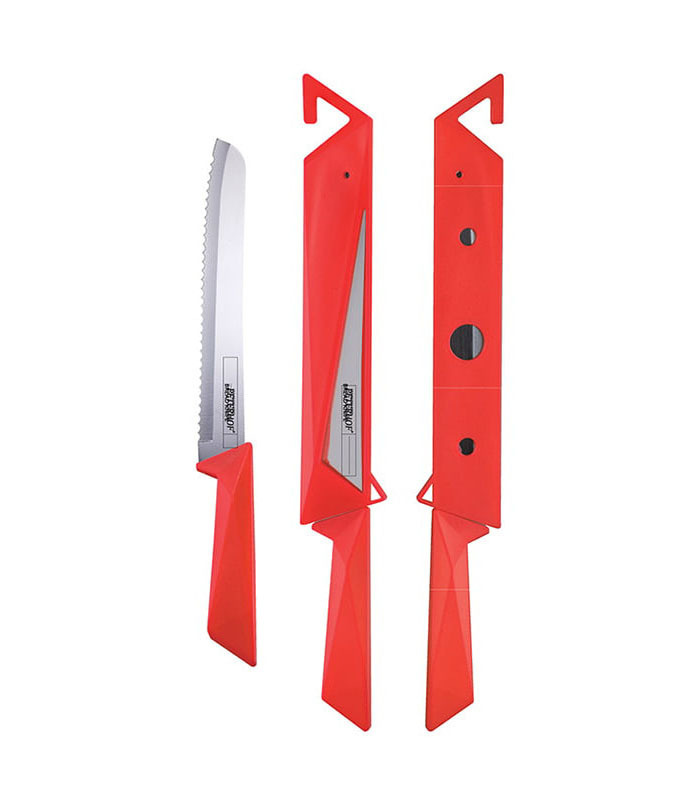 Купить Нож хлебный 19см Peterhof PH-22410 красный по низкой цене в ...