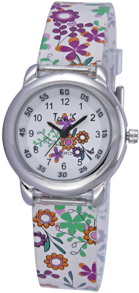Часы детские наручные для девочки Тик-Так Н113-1 лужайки #1