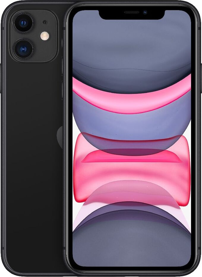 Apple Смартфон iPhone 11 4/64 ГБ, черный #1