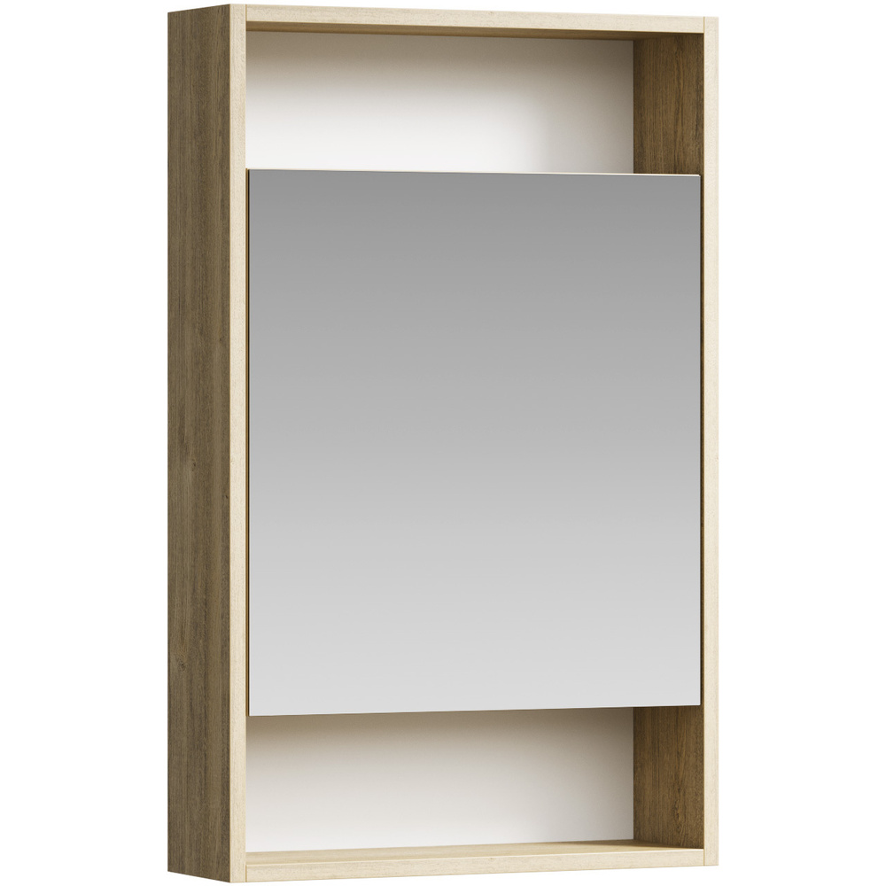 Шкаф-зеркало 50 см, дуб балтийский, Aqwella Сити SIT0405DB #1