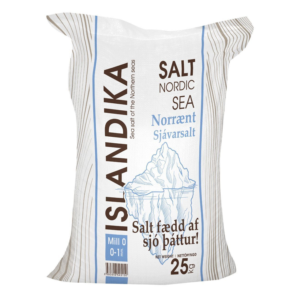 ISLANDIKA (Исландика) соль морская натуральная 25 кг, пищевая, премиум, помол 0 (0,2-1 мм), органик  #1