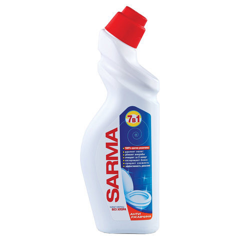 Чистящее средство дезинфицирующее 750 мл SARMA "Антиржавчина", для сантехники, убивает микробы, 70681 #1
