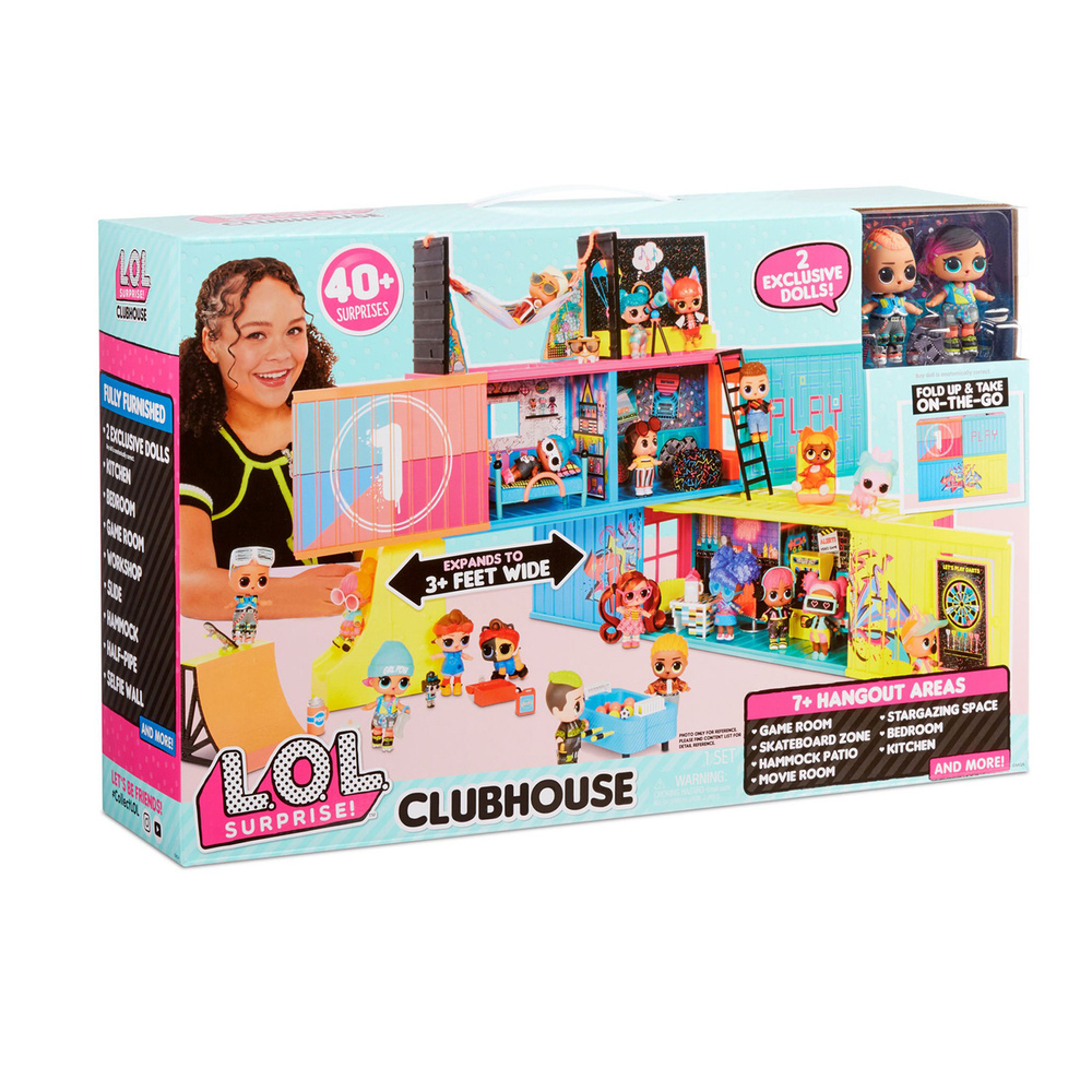 Игровой набор L.O.L. Surprise! Clubhouse дом для кукол и 2 эксклюзивные куклы + подарок  #1