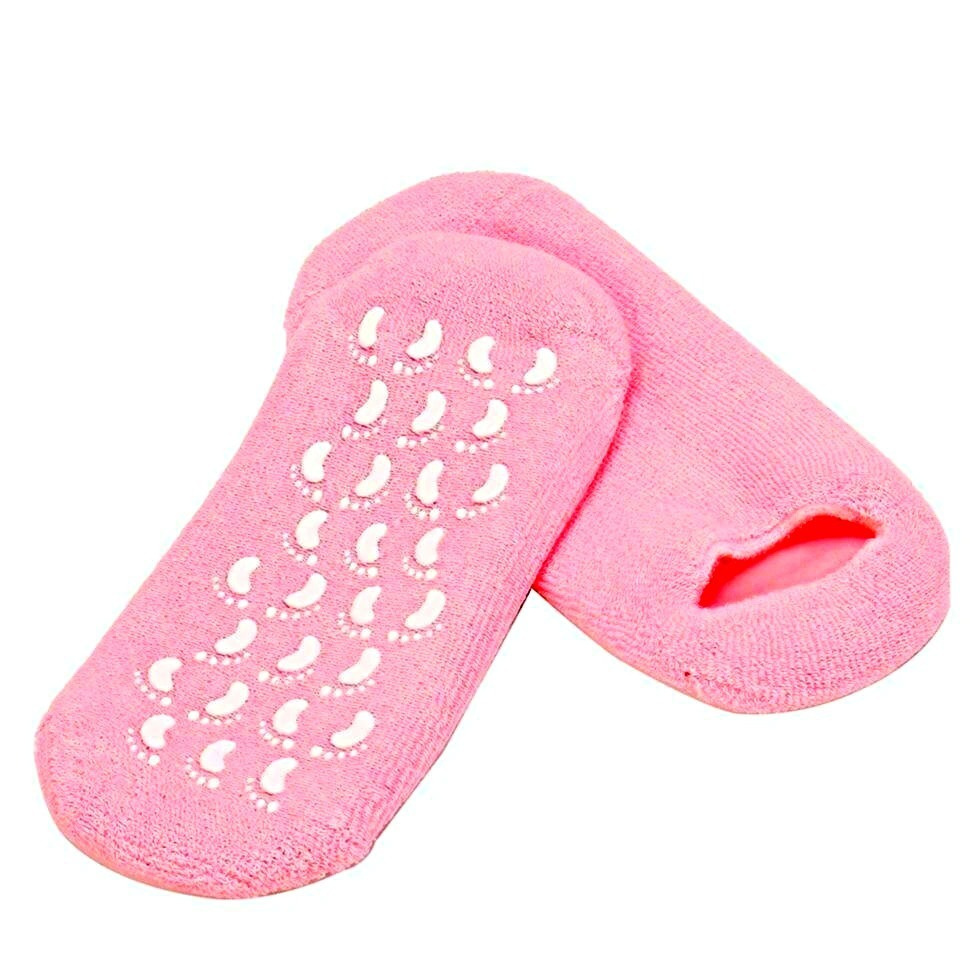 Гелевые Spa носочки Spa Gel Socks (Розовый), восстанавливающие носочки, мягкие увлажняющие носки, спа-носки #1