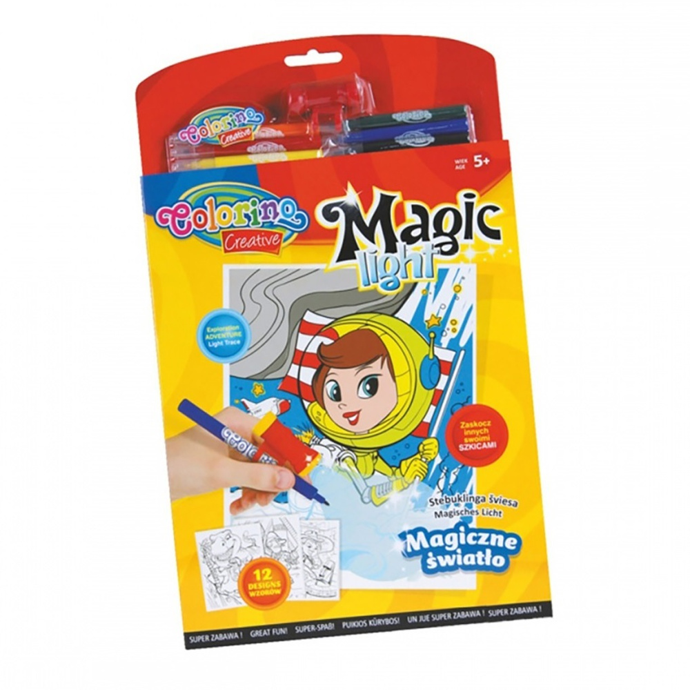 Набор для детского творчества Книга раскраска "Магический фонарик"  #1