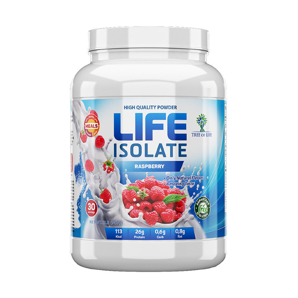 Tree of Life / белковый коктейль / Life Isolate Raspberry 2LB / изолят / протеин для похудения / 30 порций #1