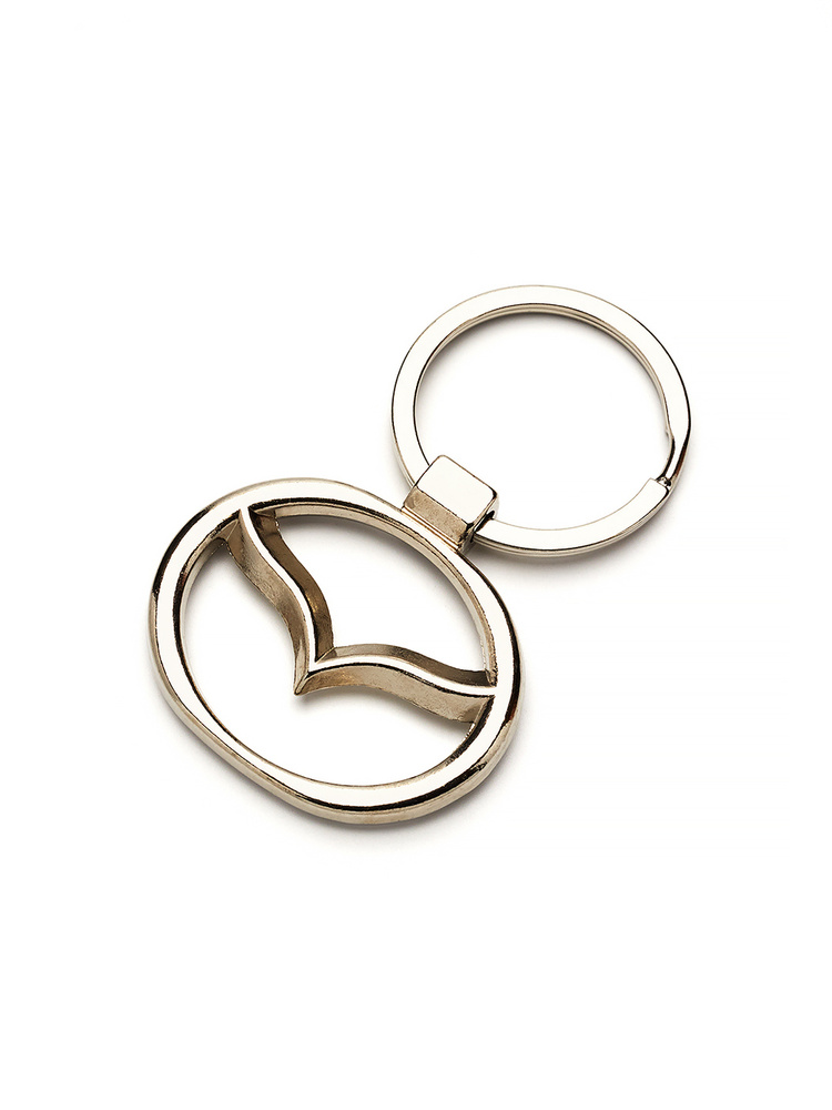 Брелок для ключей металлический с эмблемой Mazda ( Мазда ) #1