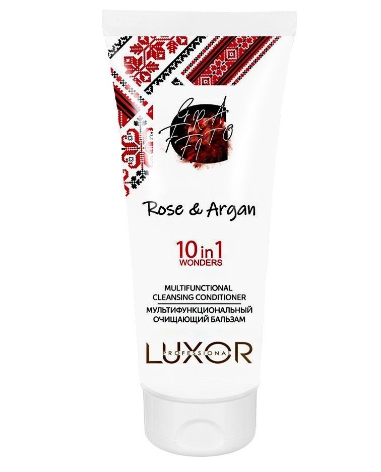 LUXOR Professional Wonders Rose & Argan Мультифункциональный очищающий бальзам для волос 10 в 1 с арганой #1