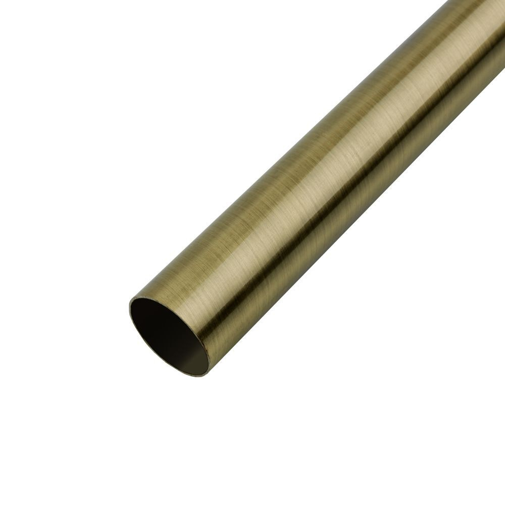 Труба для карниза OLEXDECO "Гладкая" 16 мм, 360 см составной (2х180 см), Антик  #1