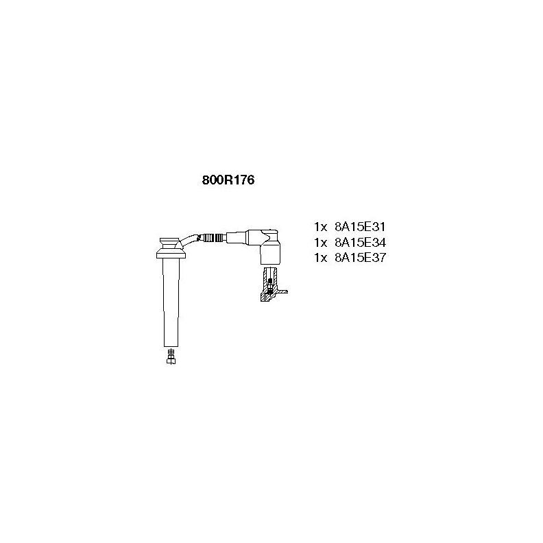 BREMI Комплект высоковольтных проводов, арт. 800R176 #1