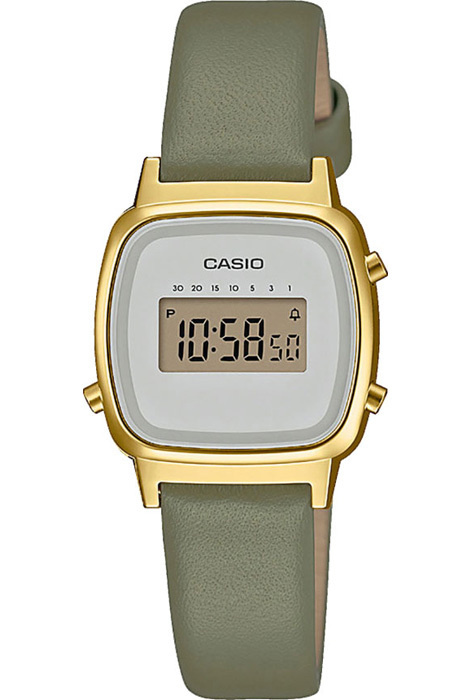 Электронные женские наручные часы Casio Vintage LA670WEFL-3E с будильником, таймером и секундомером  #1
