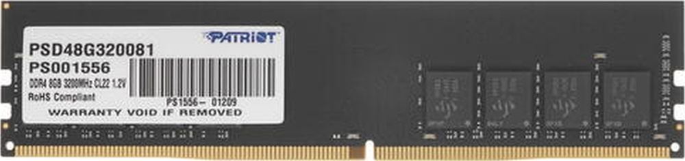 Patriot Memory Оперативная память Signature DDR4 3200 МГц 1x8 ГБ (PSD48G320081)  #1