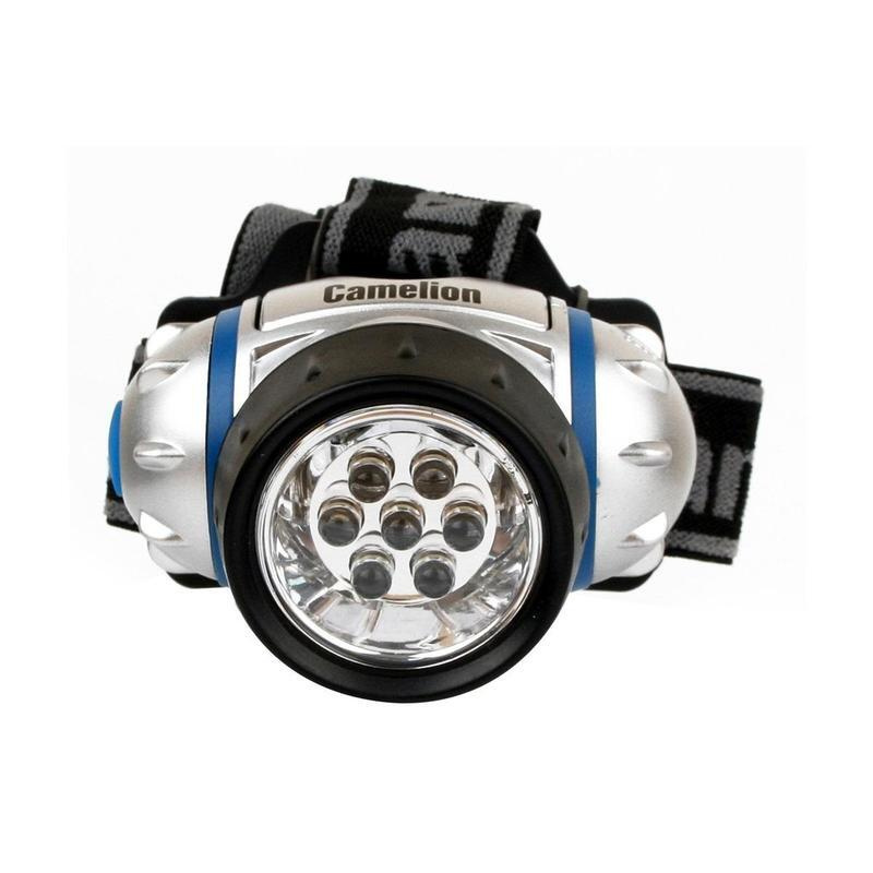 Фонарь налобный /Camelion LED5310-7F3,/ металлик, /7LED, /3 режима #1