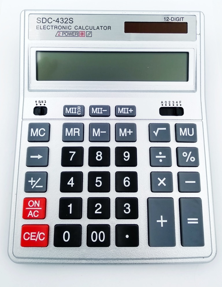 Калькулятор 12 разрядов настольный большой SDC-432S для вычислений, калькулятор для ЕГЭ для школы для #1