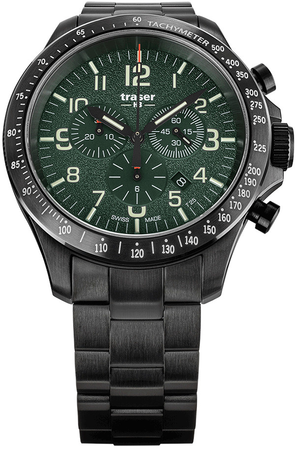 Traser Часы наручные Кварцевые Мужские часы Traser P67 Officer Pro Chrono Green 109464  #1