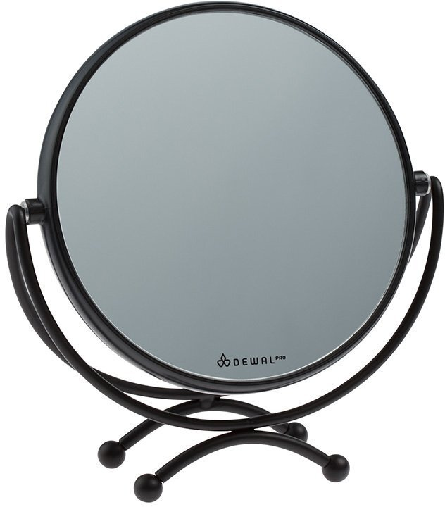 Зеркало в черной оправе, пластик/металл, 18,5 х 19 см, DEWAL, MR-320black  #1