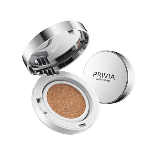 Privia СС-крем кушон с дополнительным блоком All In One C.C Cushion No.21 SPF50 14 гр.  #1