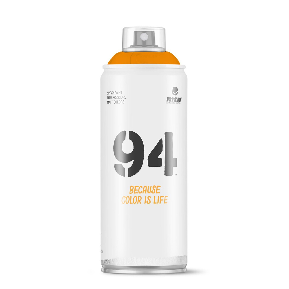 Краска аэрозольная матовая MTN 94 для граффити Fluorescente Naranja оранжевый, 400 мл  #1