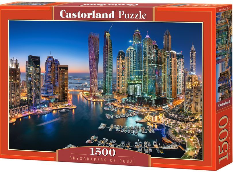 Пазлы для взрослых, 1500 элементов, деталей Castorland Небоскребы Дубая  #1