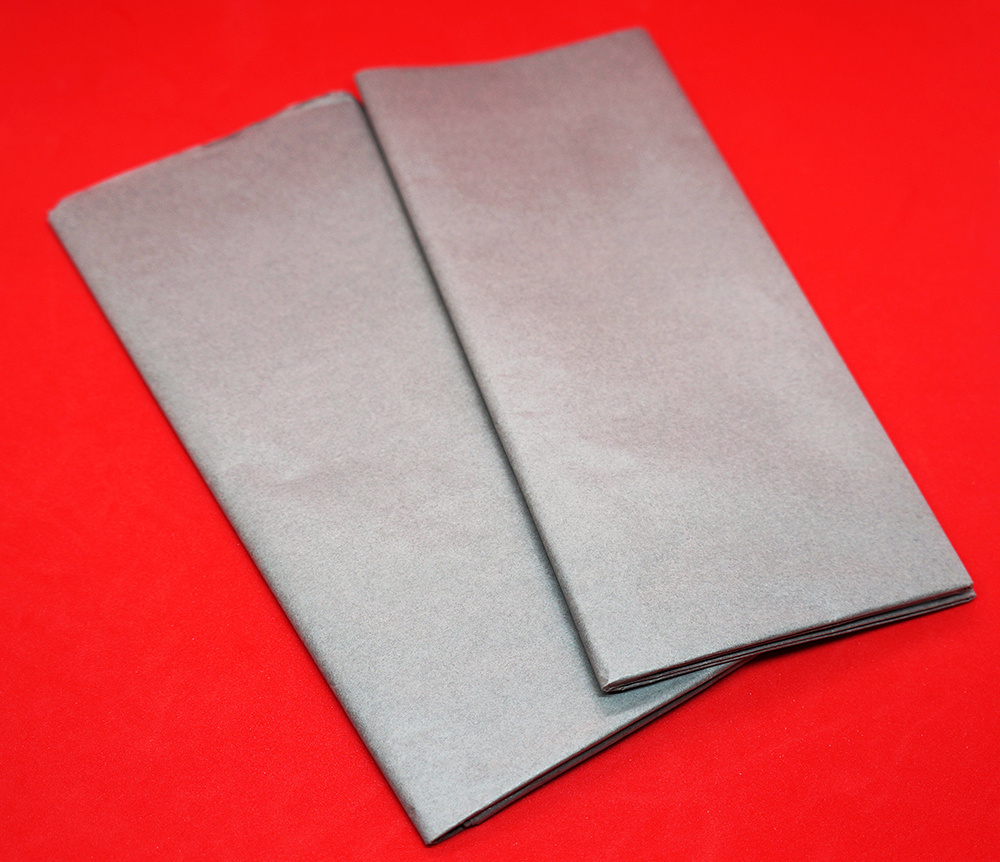 Бумага упаковочная тишью 30 листов 51x66см. цвет серый #1