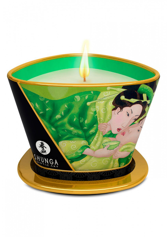 Массажное масло в виде свечи, Exotic Green Tea 170 МЛ #1