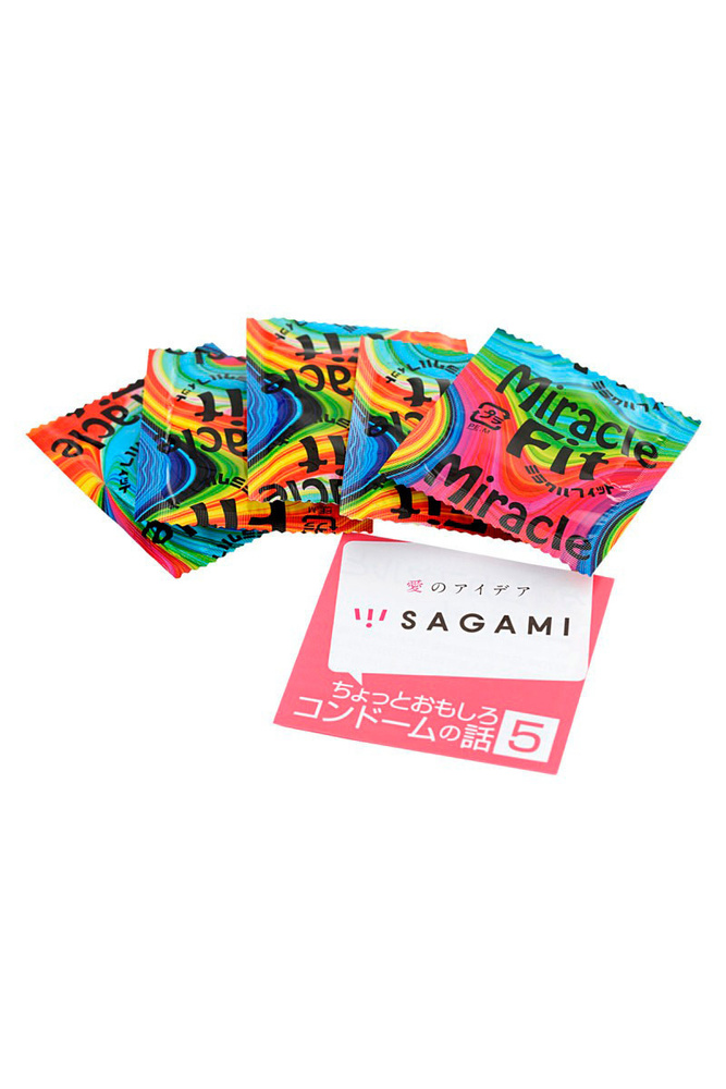 Презервативы SAGAMI Miracle Fit, 5шт #1